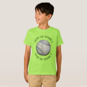 Softbal Honkbal Met Tekst T-shirt (Voorkant volledig)