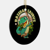 Softbal honkbal spelen dinosaurus sport beslag keramisch ornament (Rechts)