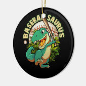 Softbal honkbal spelen dinosaurus sport beslag keramisch ornament (Links)