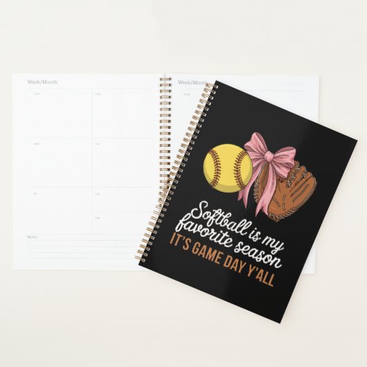 Softbal is mijn favoriete seizoen planner (Display)