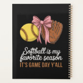 Softbal is mijn favoriete seizoen planner (Achterkant)