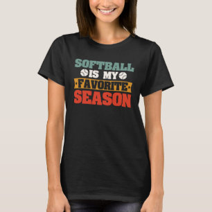 Softbal is mijn favoriete seizoen Softbal T-shirt