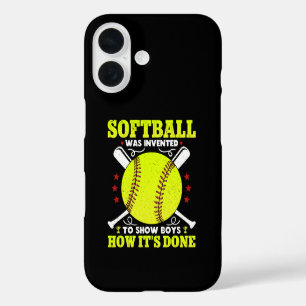 Softbal is uitgevonden om jongens te laten zien ho iPhone 16 hoesje