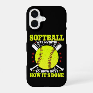 Softbal is uitgevonden om jongens te laten zien ho iPhone 16 hoesje
