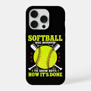 Softbal is uitgevonden om jongens te laten zien ho iPhone 15 pro case
