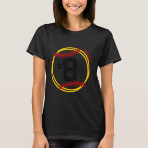 Softbal Jersey 8, Trendy Softbal, Softbal T-shirt