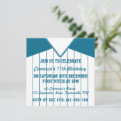 Softbal Jersey themafeest nodigt uit tot Sjabloon Kaart (Staand voorkant)