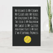 Softbal Kaarten Sporten Slagman Trending Atletisch (Voorkant)