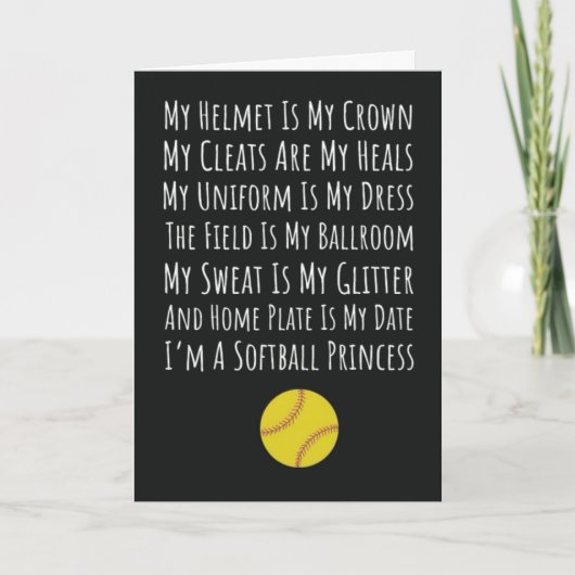 Softbal Kaarten Sporten Slagman Trending Atletisch (Voorkant)