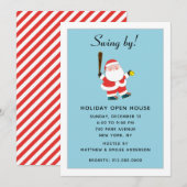 Softbal Kerst Feestelijke Partij Uitnodiging (Voorkant / Achterkant)