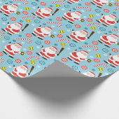 Softbal Kerstcadeau Inpakpapier (Hoek)