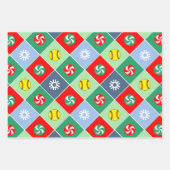 Softbal Kerstcadeau Inpakpapier Vel (Voorkant 2)