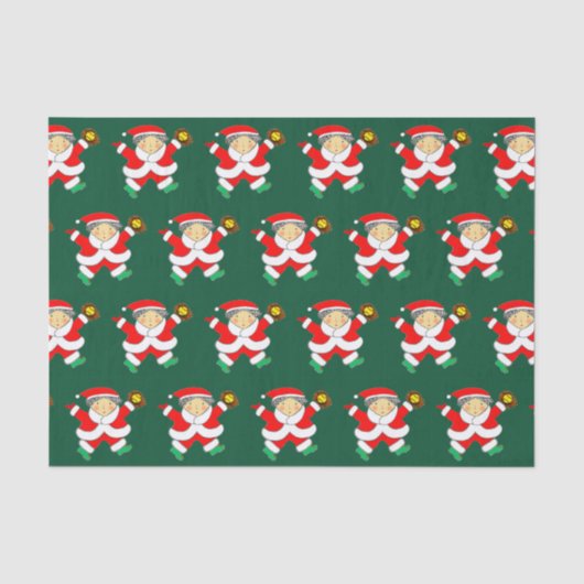 Softbal Kerstcadeau Tissuepapier (Voorkant)