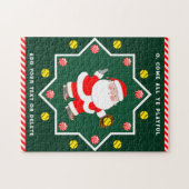 Softbal Kerstcadeaus Legpuzzel (Horizontaal)
