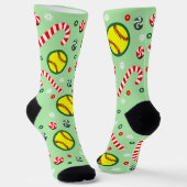 Softbal Kerstcadeausokken Sokken (Gebogen)