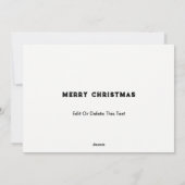 Softbal Kerstmis Feestdagenkaart (Achterkant)