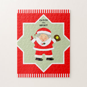 Softbal Kerstmis Legpuzzel