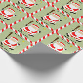 Softbal Kerstvakantie Cadeaupapier (Hoek)