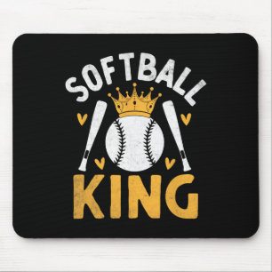 Softbal Koning Catcher Werper Softballer  Muismat