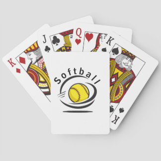 Softbal liefhebber pokerkaarten