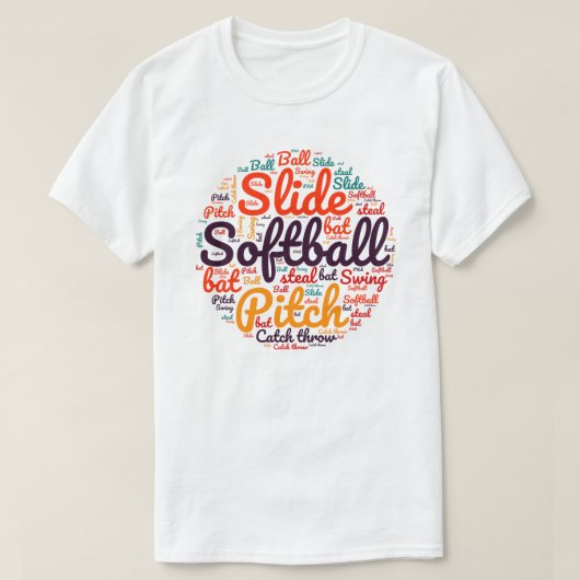 Softbal liefhebbers | Softbal Spelers White Game D T-shirt (Design voorkant)