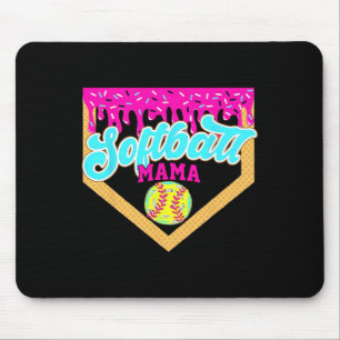 Softbal Mama Drip Ijs Druppelend Spel Dag Zacht Muismat