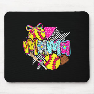 Softbal Mama Mom Softbal Game Day Vibes Moeders Muismat