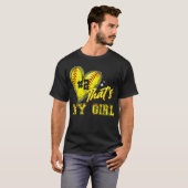 Softbal Mama Papa Dat Is Mijn Meisje Shirt Nummer (Voorkant volledig)