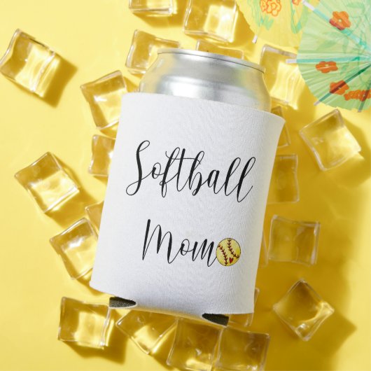 Softbal Mama Script Aangepast Spelersnummer Kan Blikjeskoeler (Insitu Zomer)