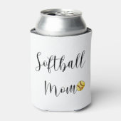 Softbal Mama Script Aangepast Spelersnummer Kan Blikjeskoeler (Blikje Voorkant)