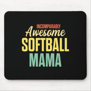 Softbal Mama Trots Moeder Teamspeler  Muismat