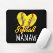 Softbal Mamaw Softbal Speler Muismat (Met muis)
