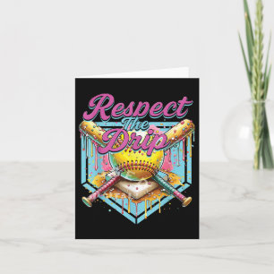 Softbal Meisje Ice Cream Softbal Drip Jeugd Respec Kaart