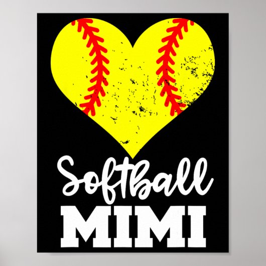 Softbal Mimi Grappige Softbal Speler Mimi Poster (Voorkant)