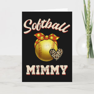 Softbal Mimmy Luipaard Hart Fans Moederdag Gif Kaart