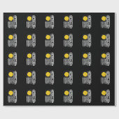 Softbal Moeder Amerikaanse Amerikaanse vlag Moede Cadeaupapier (Vlak)