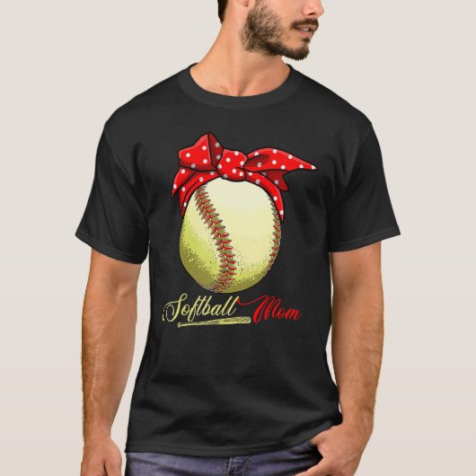 Softbal Moeder Vrouwen Werper Vangster Meisjes 3 T-shirt (Voorkant)