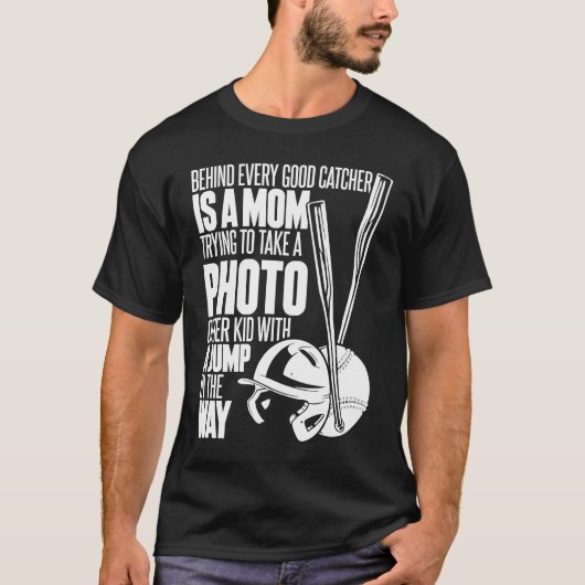 Softbal Moeder Werper Vanger Slagman Softbal T-shirt (Voorkant)