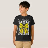 Softbal Mom Coquette Softbal Bow Vrouwen Mama Moth T-shirt (Voorkant volledig)