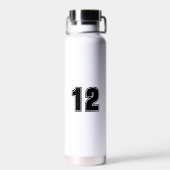 Softbal Mom Leopard Home Bord Aangepast nummer Waterfles (Achterkant)