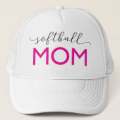 Softbal Mom Sportief Trucker Pet (Voorkant)