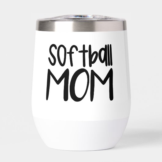 Softbal Mom Wijnzijlijn Tailgate (Voorkant)