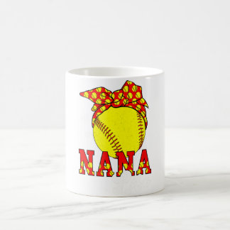 Softbal Nana Life Oma Nana van een softbal spelen Koffiemok