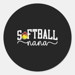 Softbal Nana Oma Nana Van Een Softbalspeler Na Ronde Sticker
