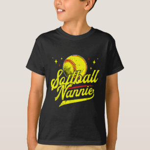 Softbal Nannie van een softbalster Nannie T-shirt