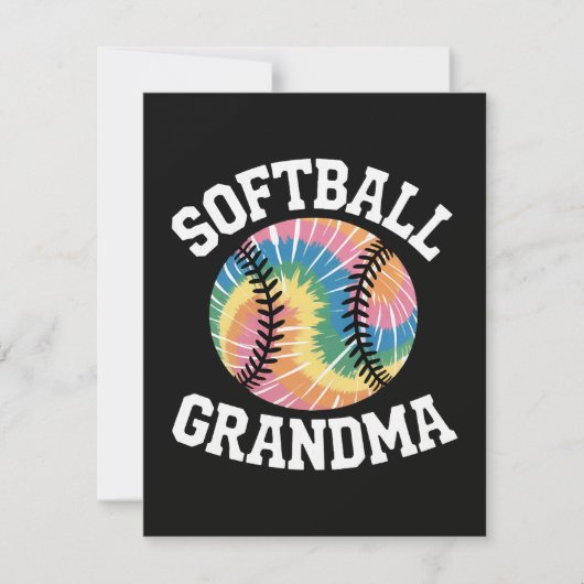 Softbal oma aankondiging (Voorkant)
