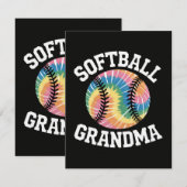 Softbal oma aankondiging (Voorkant / Achterkant)
