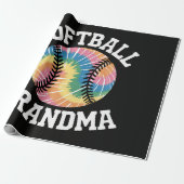 Softbal oma cadeaupapier (Uitgerold)