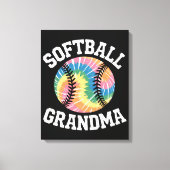 Softbal oma canvas afdruk (Voorkant)