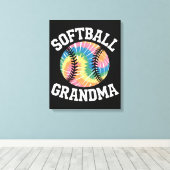 Softbal oma canvas afdruk (Insitu (Houten vloer))